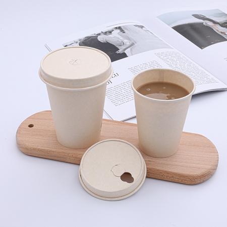 Biodegradable disposable paper lids for cups