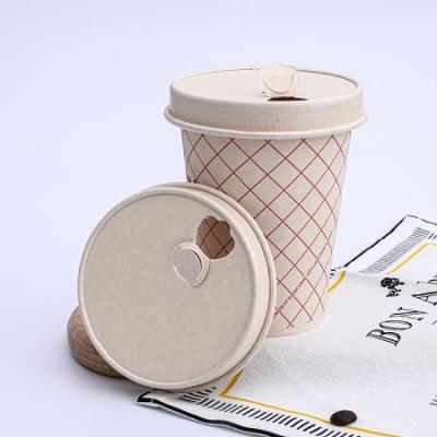 Vasos de papel con tapa para sopa de bebida de café