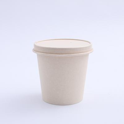 Tapas de vasos de papel biodegradables de 115 mm para tazas de sopa