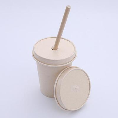 Disposable coffee cup with lid