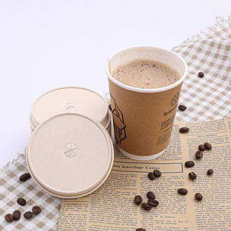 Universal paper coffee cup with lid