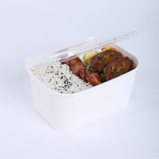 Disposable food paper container