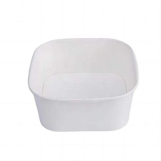 Customized square paper bowl with PP coating
