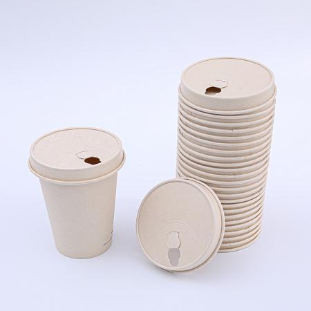 Disposable eco-friendly coffee cup lids