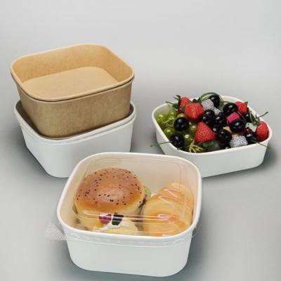 Ensaladeras cuadradas personalizadas para envases de alimentos para llevar
    