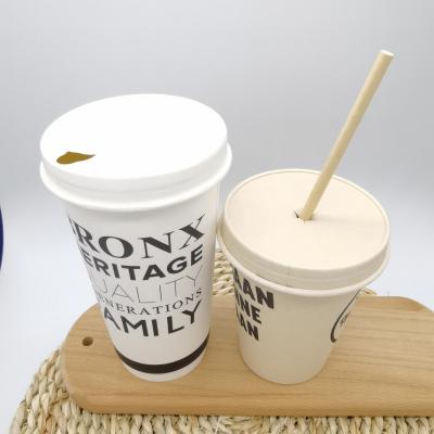 Tazas de café de papel compostables desechables para bebidas calientes
        