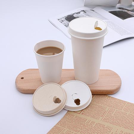 prueba de calidad de vaso de papel biodegradable Con tapa de papel